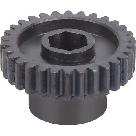 Pignon 30 dents en acier moulé, alésage hexagonal 8mm, module 0,8, pièce robotique industrielle, référence 4303-4008-0030, engrenage robuste pour motoréducteur. (1/5)
