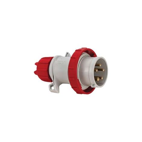 Spina Industriale Volante Argo Rossa 3P+N+T 32A IP67 Cablaggio Rapido 70165
