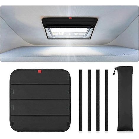 Pare-soleil pliable pour toit ouvrant, isolation thermique, pour camping-car et caravane. (1/4)