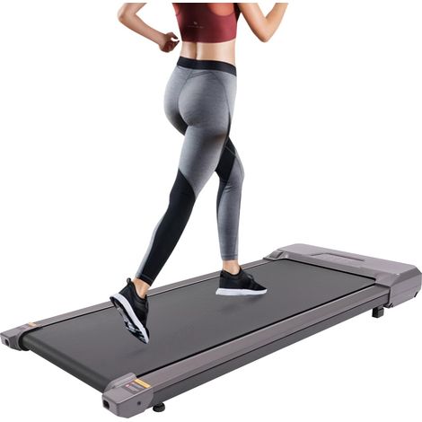Tapis de Course électrique, jusqu'à 1-6km/h / 0.6-3.7 mph, avec télécommande, affichage LED, Bureau de tapis roulant, tapis de marche compact pour la maison et le bureau