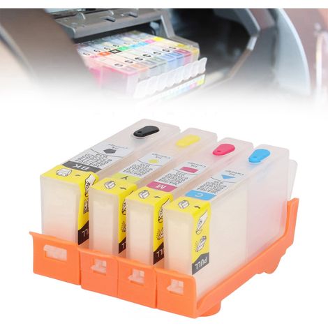 Cartouches d'encre rechargeables HP 934-935 4 couleurs avec puces permanentes (1/5)