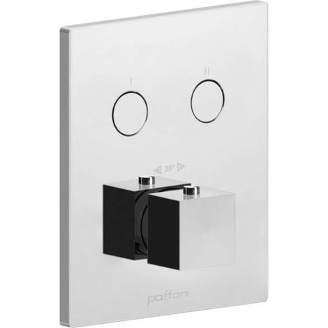 Set esterno termostatico doccia incasso con deviatore a 2 funzioni Paffoni Compact Box CPT518CR Cromo (1/3)