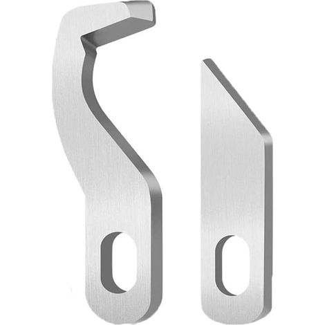 Ensemble de deux lames supérieures et inférieures, lames de surjeteuse pour machine à coudre, lames supérieures et inférieures pour machine à coudre (1 lame supérieure et 1 lame inférieure). (1/5)