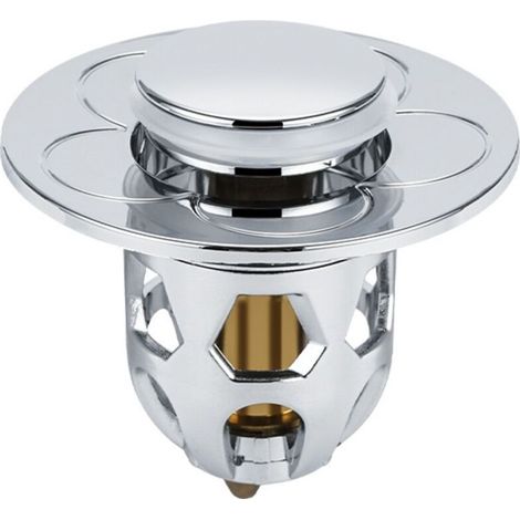 YMYNY Press The Spring Core en Acier Inoxydable Bouchon D'Évier De Salle De Bains De Vidange De Bassin Universel Bouchon D'Évier Évier Filtre Panier Salle De Bains Évier (1/2)
