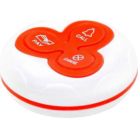 Wasserdichter drahtloser Rufsender mit Pager-Funktion, 433 MHz, 3 Tasten