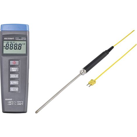 VOLTCRAFT K101 + TP 208 Termometro -200 - +1370 °C Sensore tipo K (1/5)