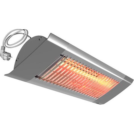 Radiateur Infrarouge Court 1500W FRICO Lampe Halogène Chauffage d'Extérieur, Terrasse, Véranda - IHF15