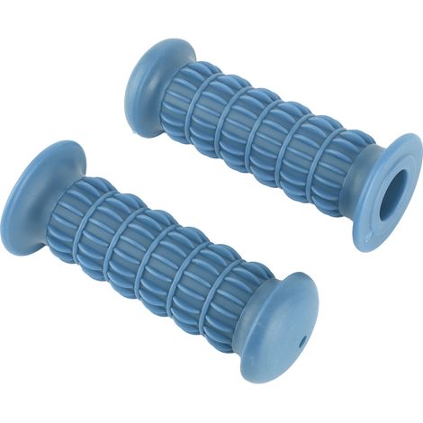Poignée Moto Caoutchouc Universelle Guidon Motorbike Poignée 25-28mm Bleu (1/5)