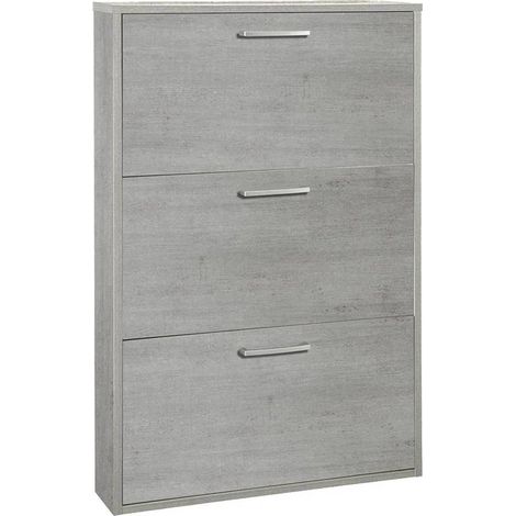 SCARPIERA 3 RIBALTE SINGOLE LINEA 'ESPRESSO' cm. 15 x 65 x h.105 - bianca