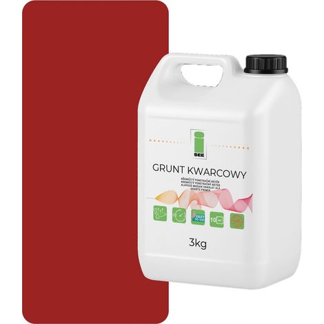 Imprimación de cuarzo para yeso de silicona, 3 kg, rojo, F3001 (1/5)