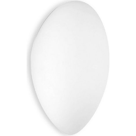wandleuchte ip20 glass 235mm e27 60w weiß