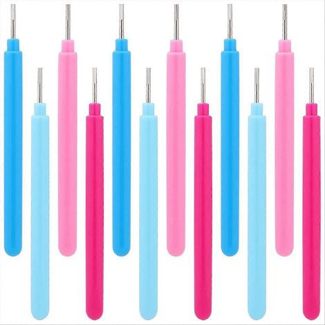 12-teiliges Set mit geschlitzten Quilling-Werkzeugen zum Rollen und Locken (1/5)