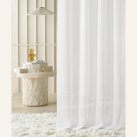 Voilage avec œillets Novelia 200 x 230 cm Blanc, 1 pièce (1/5)