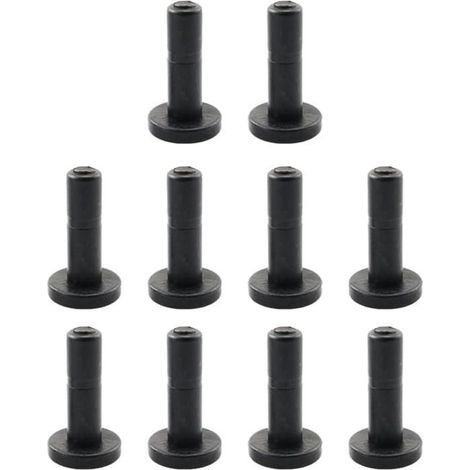 Lot de 10 bouchons d'extrémité de tuyau de 6,35 mm, bouchons droits pour système d'irrigation agricole de jardin, noir (1/5)