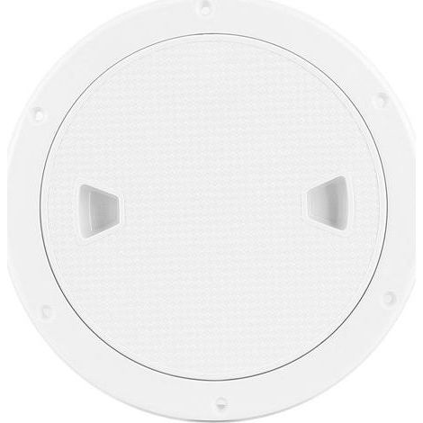 Bouchon de pont rond blanc 25cm, anti-UV et anticorrosion, trappe d'inspection bateau, couvercle de remplacement (1/5)