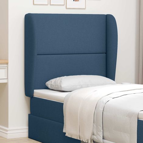 Kopfteil Ohr Blau 80 x 23 x 6 cm Stoff