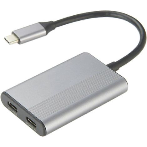 USB-C-Hub für AR-Brillen, 2-Port-USB-C-Hub mit DP-Ausgang, 4K 60Hz Alt-Modus, 100W PD-Schnellladung für Switch und Steam Deck (1/5)