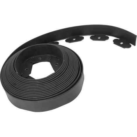 Kit de bordure de jardin en PE en forme de L, facile à déformer et sans creuser, pour l'aménagement paysager, noir, 5 x 5 x 1000 cm / 2 x 2 x 393,7 pouces (1/5)