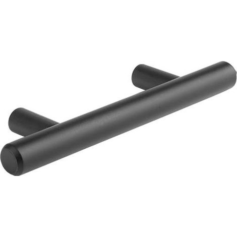 CENTRALE BRICO Poignée de meuble barre de traction 320/360 noir mat + vis