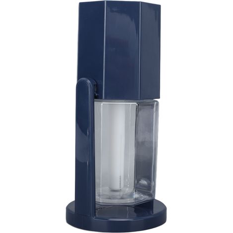 Multifunktionaler USB-Luftbefeuchter, geräuschlos mit farbigem Umgebungslicht, tragbar und klein, ideal für Auto, Zuhause, Schlafzimmer oder Büro (Blau) (1/5)