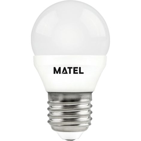 Bombilla LED Esférica E27 7W Cálida Matel (1/4)