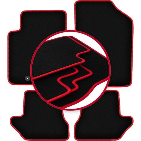 Tappetini auto CARLUX-RED per: Citroen C3 Pluriel cabrio (2003-2010)
