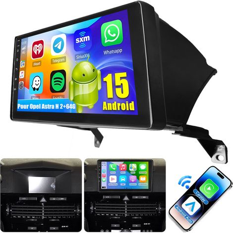 DAB+ (en option) pour Opel Astra H 2006-2014 Android 15 CarPlay Autoradio GPS NAVI RDS 32/64 Go - 2+64G