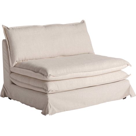 Fauteuil Ospizio blanc cassé en pin - Blanc cassé contemporain en pin (1/5)