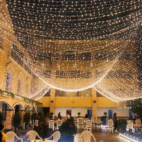 50M 400 LED Lichterketten Karneval Hochzeit Outdoor Indoor Gartenbeleuchtung-Warmweiß (1/5)