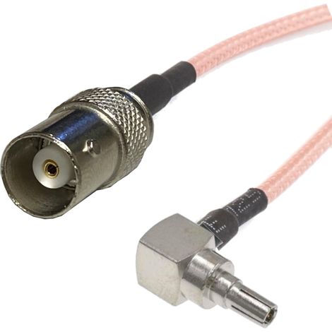 Anschlusskabel mit CRC9-Stecker / BNC-Buchse RG316, 15 cm