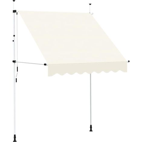 Maison Exclusive - Toldo retráctil de operación manual 200 cm cre (1/5)