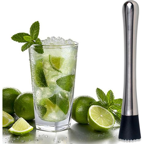 Bâtonnets de bar en acier inoxydable, broyeurs à glace en plastique, outils de bar (1/5)