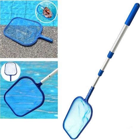 Poolreinigungsnetz mit 1,2 m Teleskopstiel – Flachwassernetz mit Griff