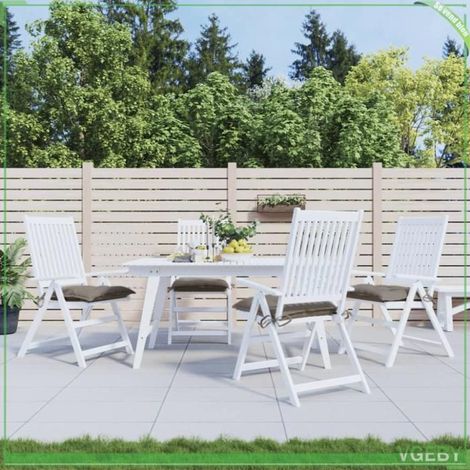 361475 Coussins de chaise lot de 4 taupe 40x40x7 cm tissu oxford (1/5)