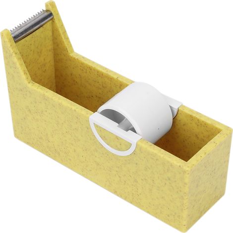 Dispensateur de ruban à cils portable, support de coupe pour salon de beauté ou usage domestique, couleur jaune. (1/5)