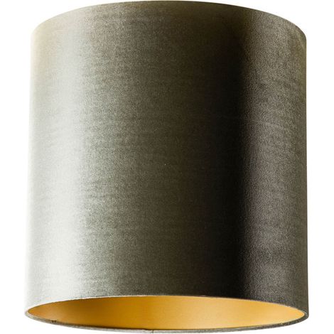 Velvet Lampshade Green with Gold Interior 40/40/40