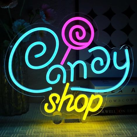 LED Neon Sign Wall Light USB LED Panel Table Ornament Cafe Restaurant (1/5)