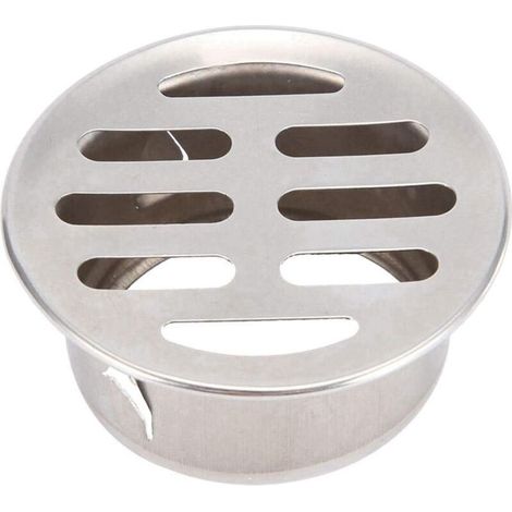 Siphon de Sol, Siphon de Sol en Acier Inoxydable, Siphon D'évier Anti-Blocage, Siphon de Sol Amovible, pour Utilisation sur Balcon de Toit de Terrasse Extérieure (50 Bouche Plate) (1/4)