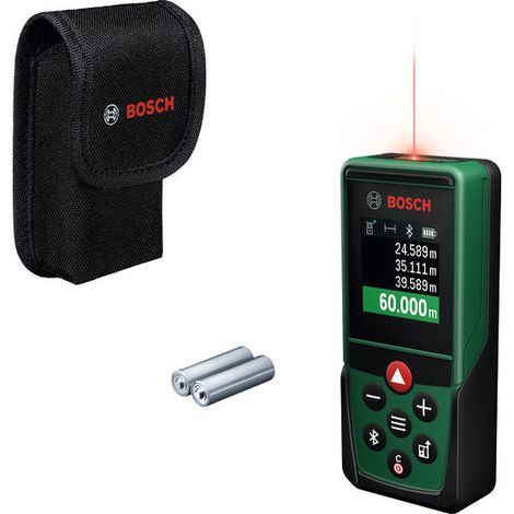 Misuratore di distanza laser digitale Bosch PLM 60-23 C, rosso, fino a 40 m, in custodia (1/3)