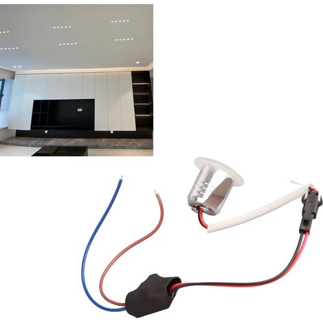 Professioneller runder Mini-LED-Deckeneinbaustrahler, ideal für Wohn- und Esszimmer. Wechselstrom 85–265 V, 6000 K positives Weißlicht. (1/5)