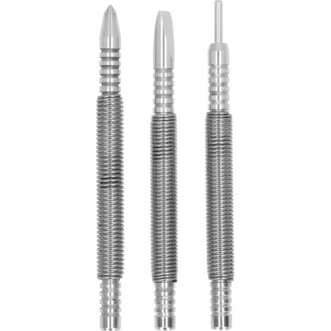 Stahlfedernägel, Zugfestigkeit 3500 PSI, inklusive Stempel (3 Stück)