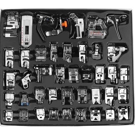 Lot de 42 pieds presseurs pour machine à coudre Brother, Babylock, Singer, Janome (1/5)