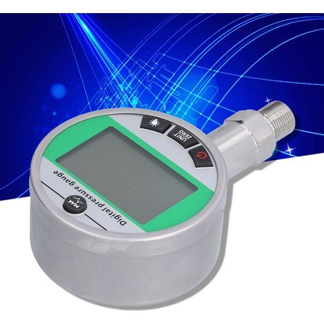 Manomètre hydraulique numérique en acier inoxydable 1,6 MPa, cadran 100 mm, alimentation 4,5 V, affichage digital (1/5)