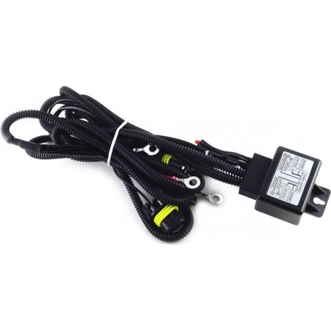 TRADE SHOP - Set 5pz Rele' Centralina Cablaggio Con Fusibile 35w/55w Bi-xeno 12v Condensatore -