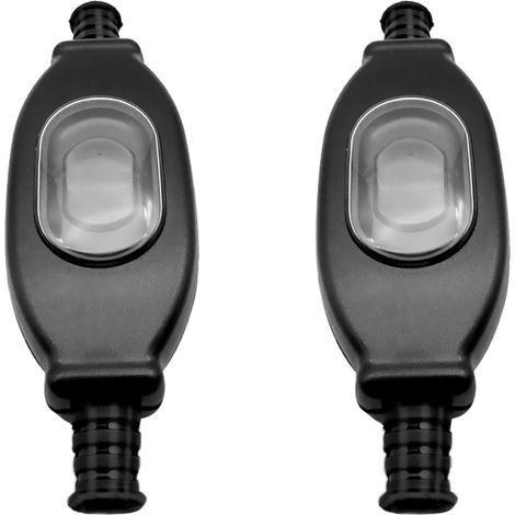 Interruptor de cable estanco, pack de 2, 250 V, a prueba de polvo, para lámparas, electrodomésticos y transformadores.