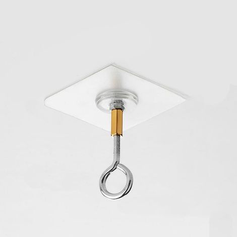 4 ganchos de techo para colgar plantas, ganchos de techo de PVC con ganchos de acero inoxidable para plantas (modelo sellado)