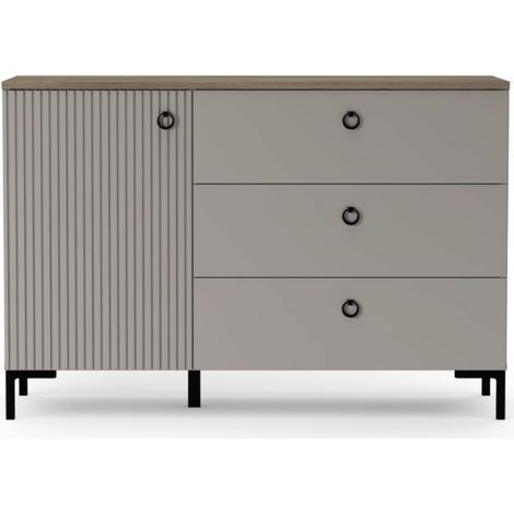 Lucrezia Sideboard 1 Tür, 3 Schubladen Kashmir.
