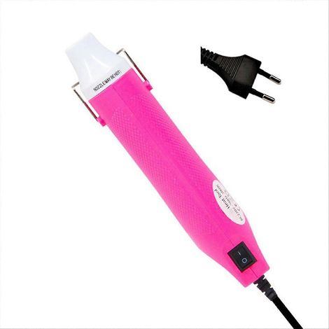 Sèche-cheveux miniature 300W à air chaud, pistolet thermique portable avec prise UE, pour découpe, soudure et bricolage, outil de soufflage électrique compact. (1/5)