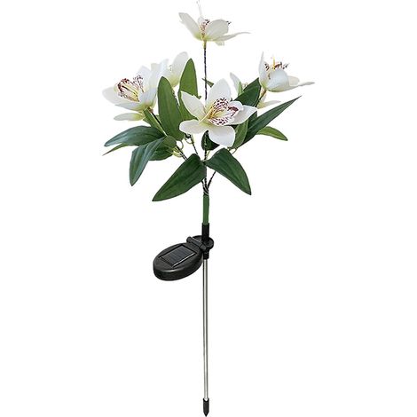 Lanterne Solaire Fleur - Détecteur De Luminosité Automatique - Pour Jardin Terrasse Intérieur Extérieur - 1 Pièce (1/3)
