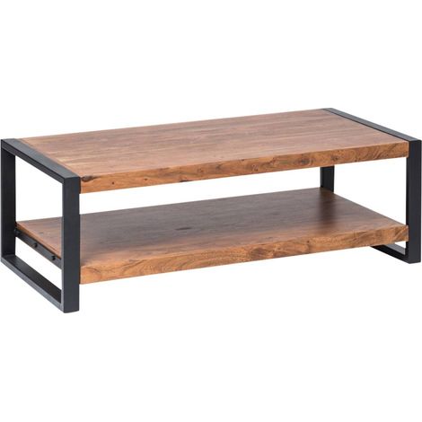 Table basse en bois d'acacia 120 cm Havana (1/5)